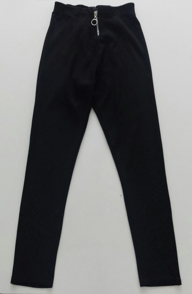 Siyah Fermuarlı Tayt 15 Yaş - Görsel 2