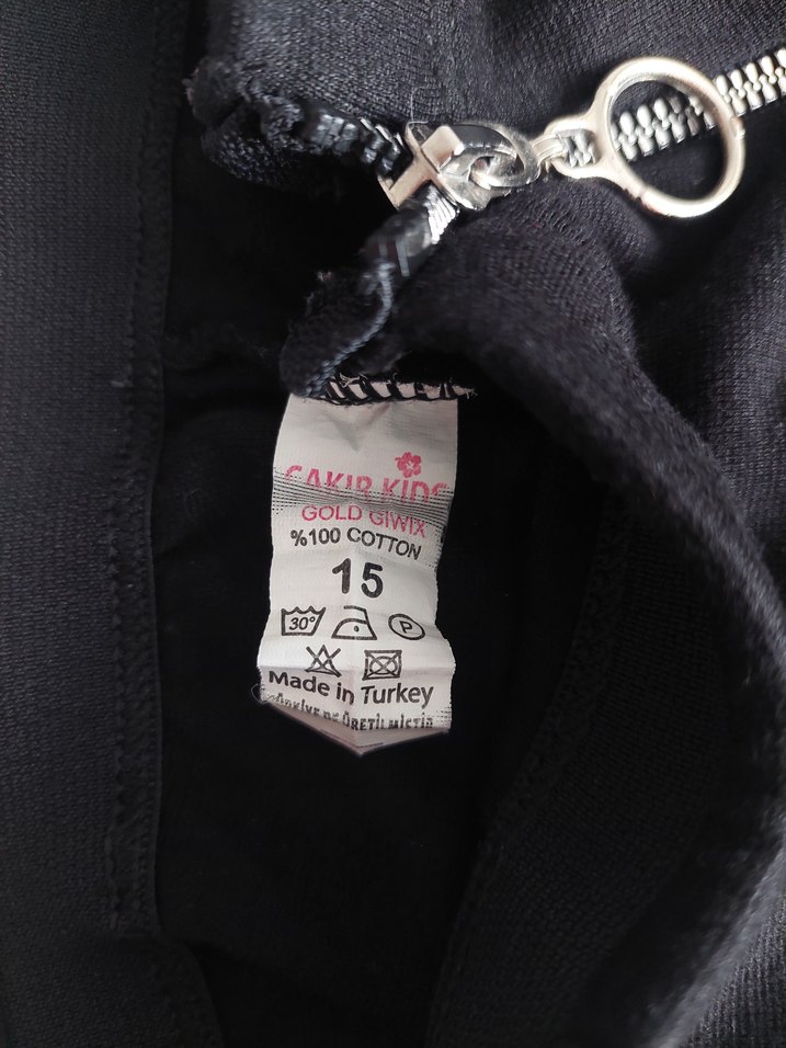 Siyah Fermuarlı Tayt 15 Yaş - Görsel 3