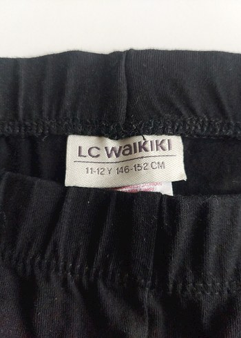 LCW Siyah Penye Çocuk Tayt 11-12 Yaş - Görsel 4