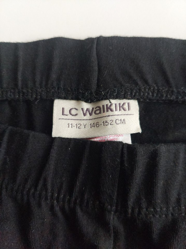 LCW Siyah Penye Çocuk Tayt 11-12 Yaş - Görsel 4