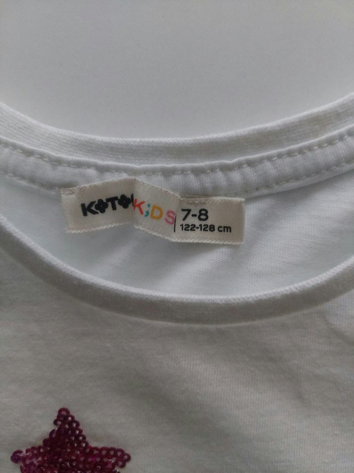 Koton Pullu Yazılı Penye Tişört 7-8 Yaş - Görsel 3