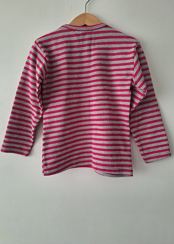 Çizgili Uzun Kol Penye Tişört 5-6 Yaş - Görsel 2