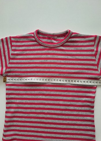 Çizgili Uzun Kol Penye Tişört 5-6 Yaş - Görsel 3