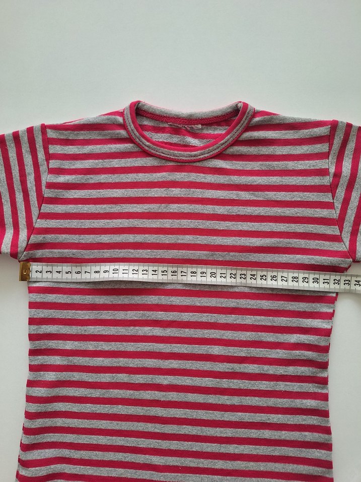 Çizgili Uzun Kol Penye Tişört 5-6 Yaş - Görsel 3