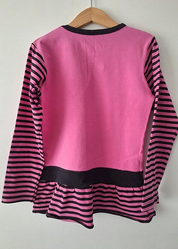 Pembe Kız Çocuk Baskılı Tunik 9 Yaş - Görsel 2