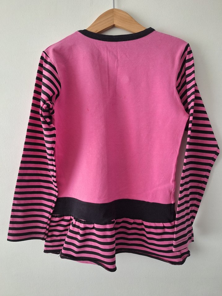 Pembe Kız Çocuk Baskılı Tunik 9 Yaş - Görsel 2