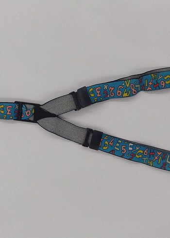 Renkli Rakam Desenli Çocuk Pantolon Askı - Görsel 2