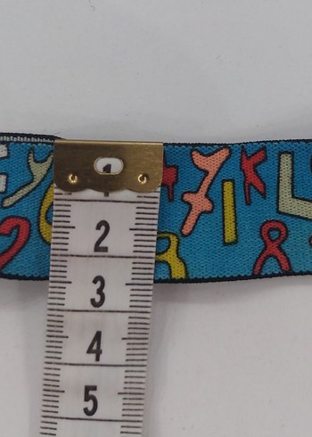 Renkli Rakam Desenli Çocuk Pantolon Askı - Görsel 4