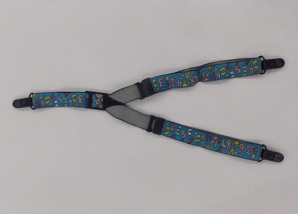 Renkli Rakam Desenli Çocuk Pantolon Askı - Görsel 2