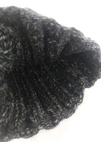 Füme Kırçıllı Örgü Bere Standart - Görsel 3