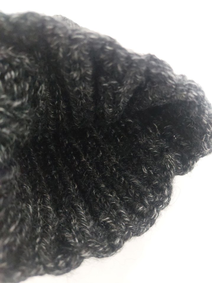 Füme Kırçıllı Örgü Bere Standart - Görsel 3