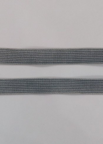 Gri Kanvas D Halkalı Örme Kemer 110 cm - Görsel 3