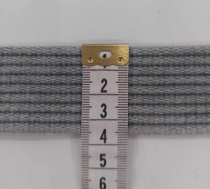 Gri Kanvas D Halkalı Örme Kemer 110 cm - Görsel 5