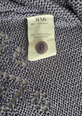 Mango Lila Ajurlu Crop Hırka S-M Beden - Görsel 6