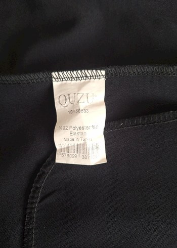 Quzu Siyah Şerit Detaylı Blazer Ceket 38 - Görsel 5