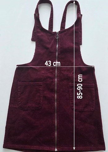 Koton Mürdüm Fitilli Kadife Jile Elbise - Görsel 6