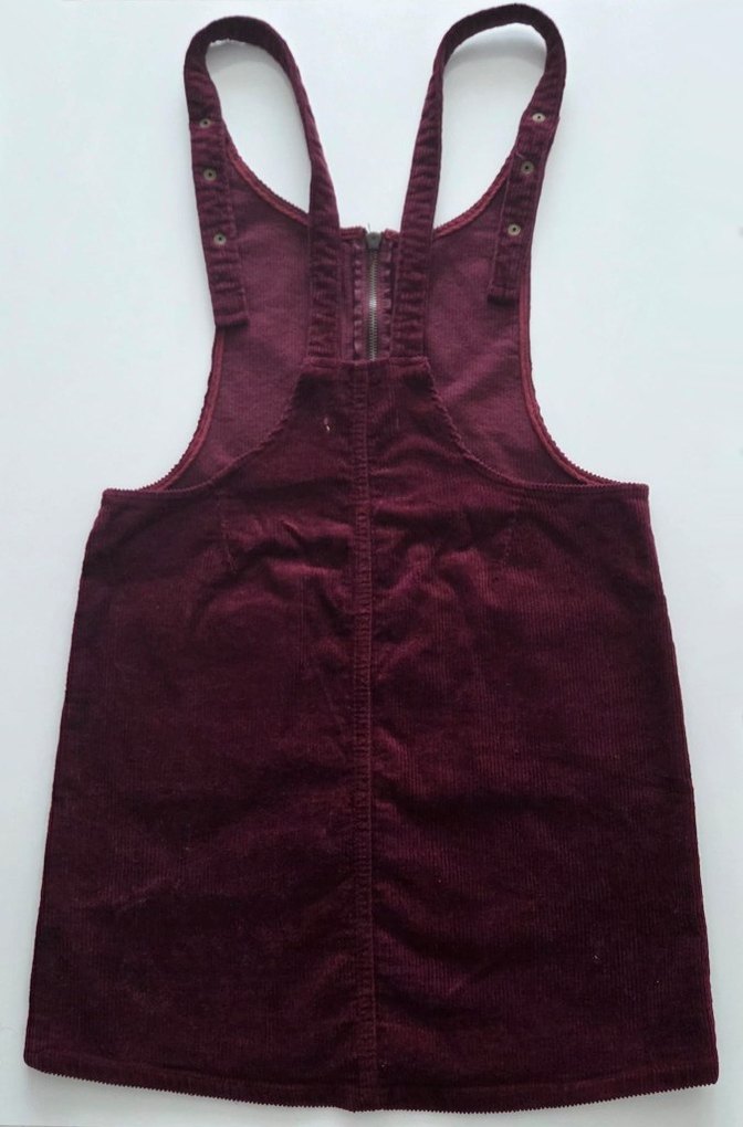 Koton Mürdüm Fitilli Kadife Jile Elbise - Görsel 2