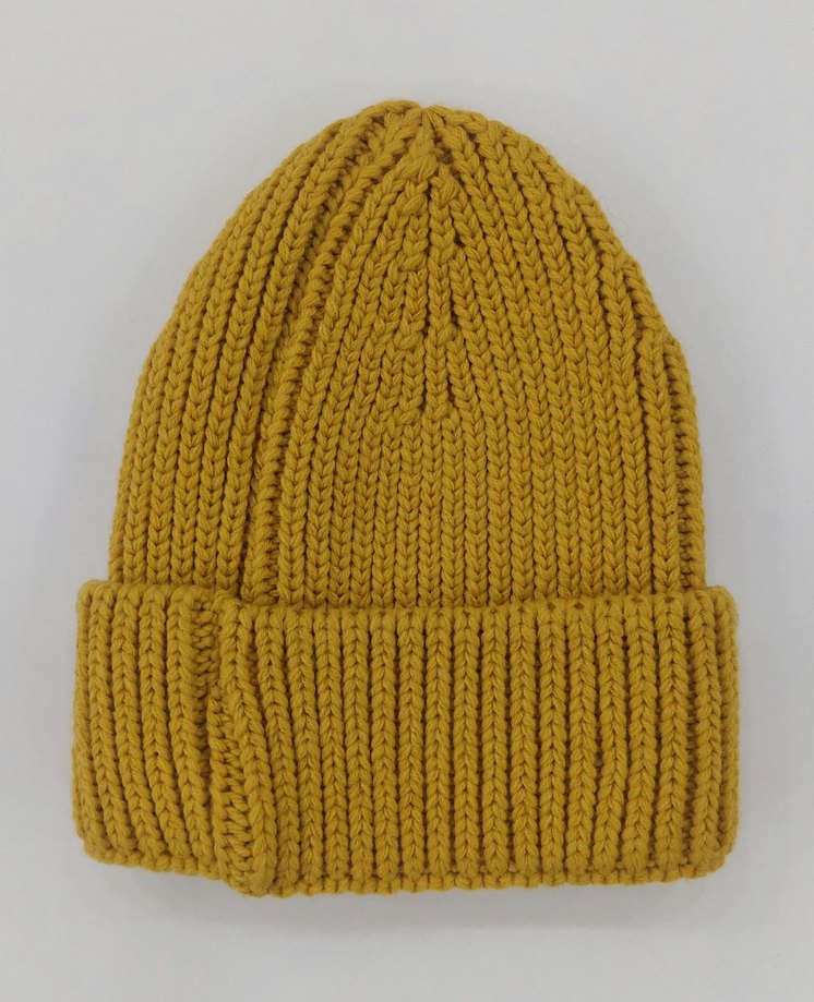 Hardal Sarısı Örgü Bere Standart - Görsel 2