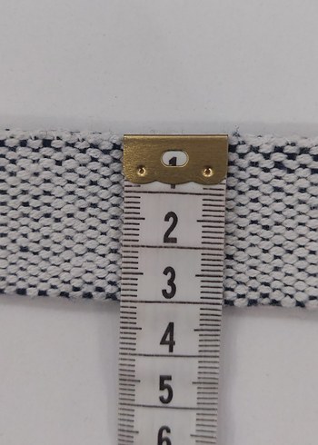 Beyaz Örme Kemer Gümüş Tokalı 70cm - Görsel 4