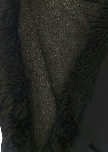 Siyah Detaylı Kapüşonlu Hırka L/XL - Görsel 3