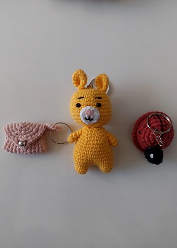 El Yapımı Amigurumi Anahtarlık Seti