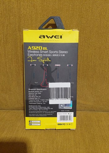 Awei Bluetooth kulaklık kutusunda - Görsel 2