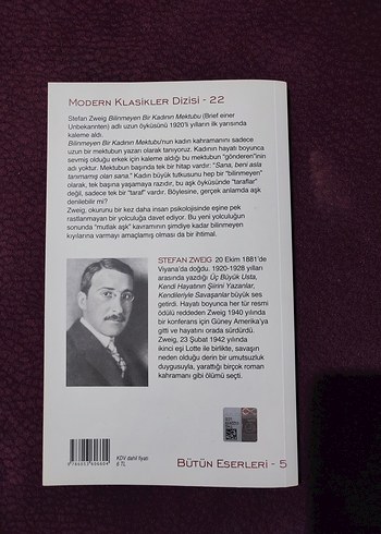 Bilinmeyen Bir Kadının Mektubu - Stefan Zweig - Görsel 2