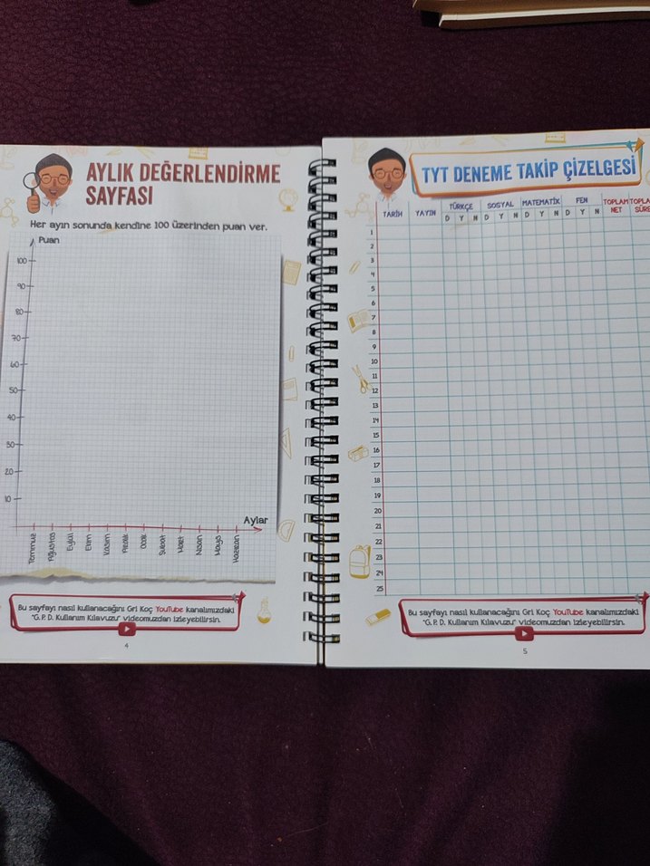 Planlama Defteri Spiral Ciltli- Gri Koç - Görsel 3