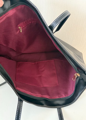 Mango Deri Büyük Tote Çanta