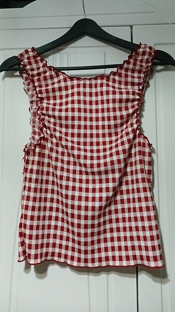 s Beden Primark Ekose Desenli Vintage Bluz