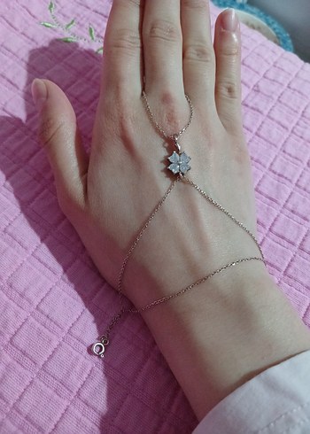 Gold Rose Yonca Şeklinde 925 Ayar Gümüş Şahmeran