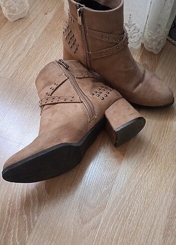 39 Beden camel Renk Moda nisa kışlık topuklu vestern bot vizon 39 numara kaliteli sa