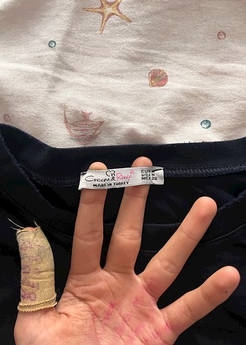 Lacivert uzun kollu kazak crop - Görsel 2