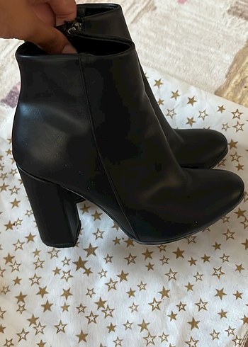 37 Beden siyah Renk Parlak Siyah Deri Stiletto Topuklu Kadın Bot