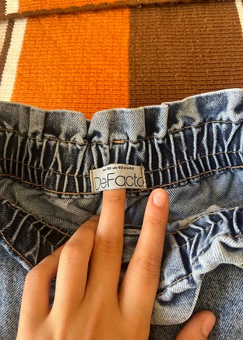 Gri Mavi Rahat Kesim Midi Kadın Kot Pantolon - Görsel 3