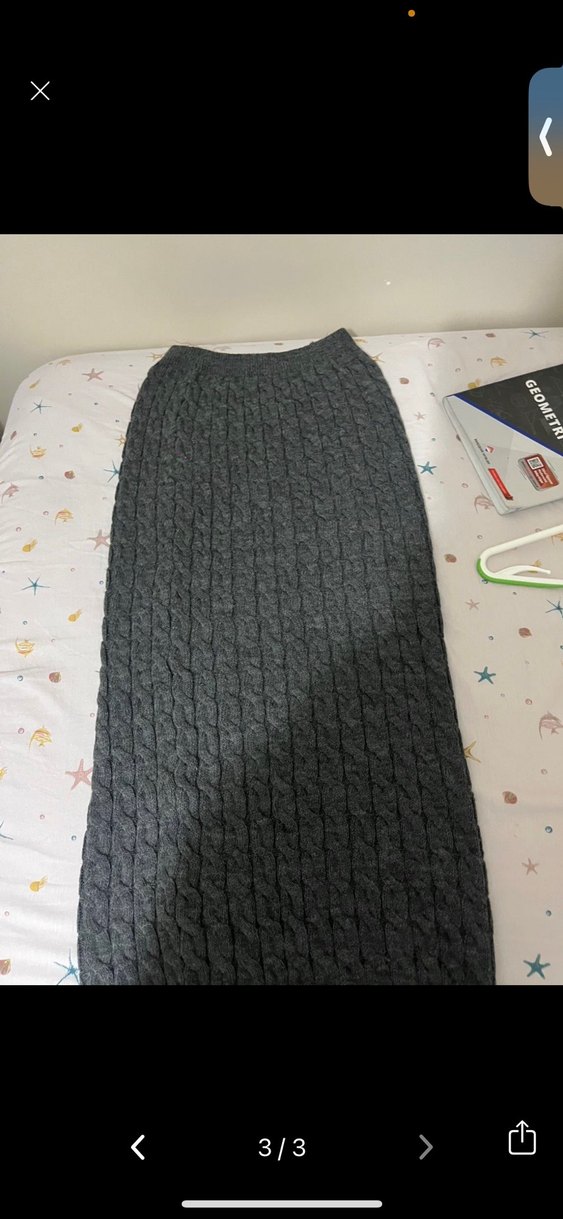 Gri Örgü Uzun Kadın Elbise Takımı - Görsel 3