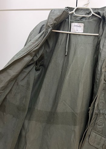 Kemerli Haki Kadın Ceket yağmurluk - Görsel 3