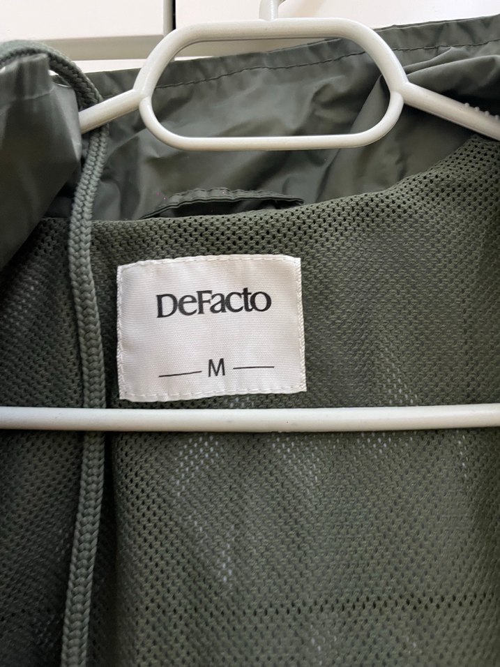 Kemerli Haki Kadın Ceket yağmurluk - Görsel 2