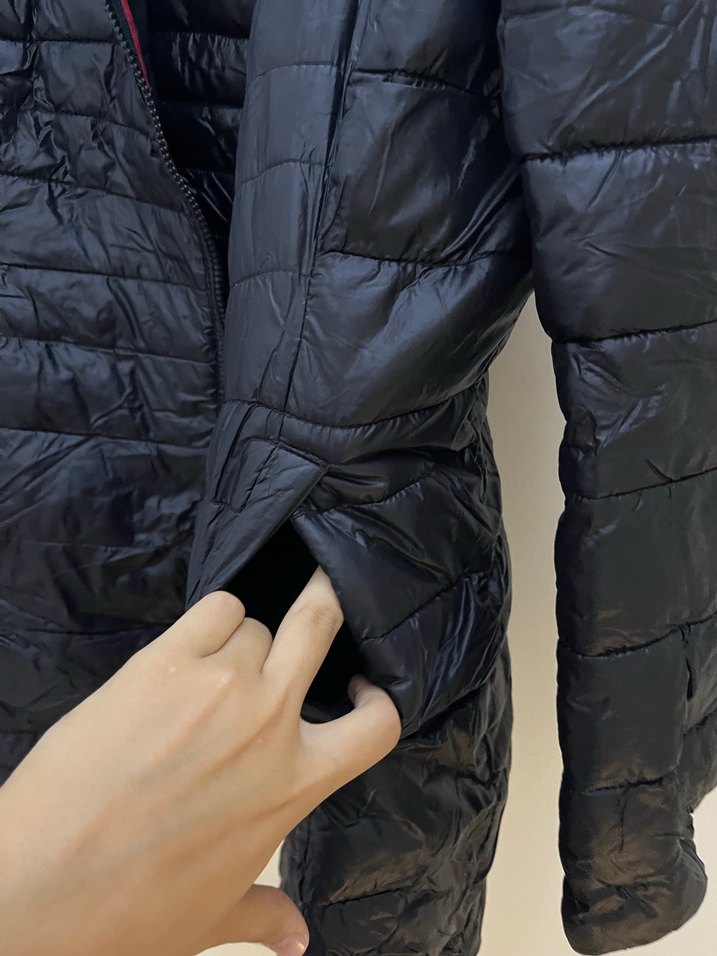 Siyah Kadın Midi Kışlık Mont - Görsel 4