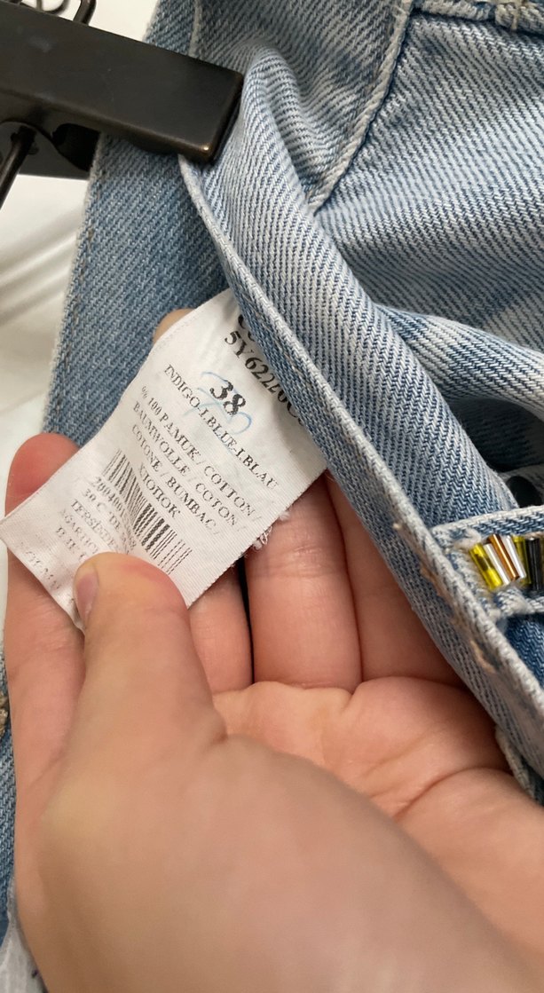 Bol Kesim düşük bel denim kapri - Görsel 2