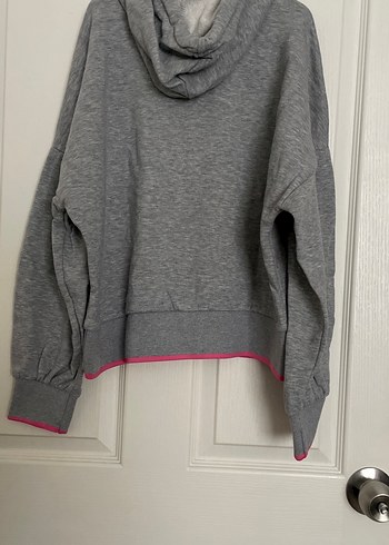 Diğer Gri Kapüşonlu Kadın Sweatshirt