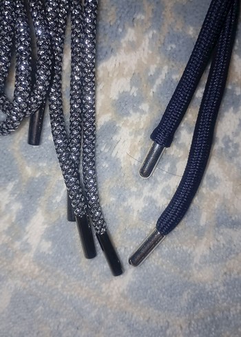 Erkek Koyu Gri Goth hırka bağcıkları - Görsel 2