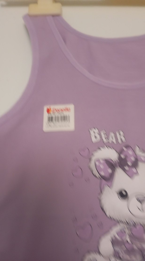 Baskılı Mor Kız Çocuk Atlet - Görsel 3