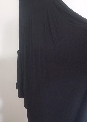 Siyah Uzun V Yaka Gotik Elbise - Görsel 2