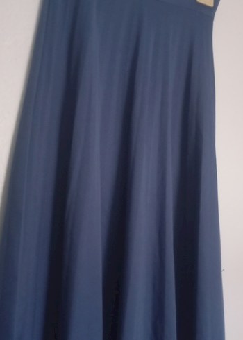 Lacivert Uzun Salaş Kadın Etek - Görsel 2