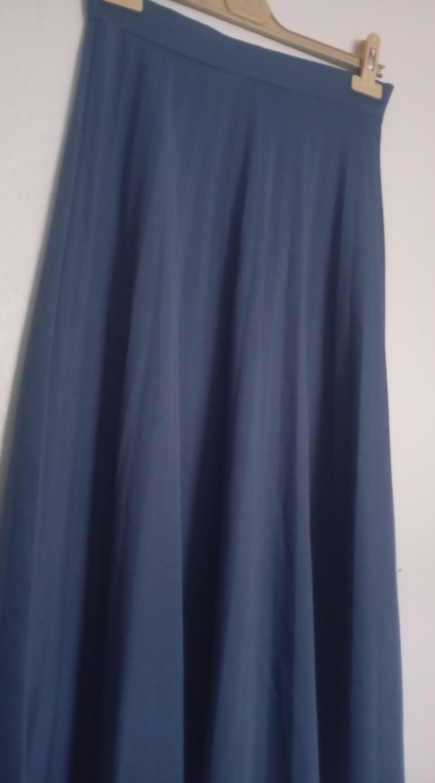 Lacivert Uzun Salaş Kadın Etek - Görsel 2