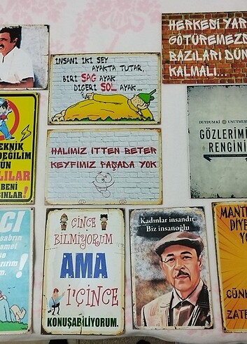 Duvar yazisi 10 adet tamami 100 TL