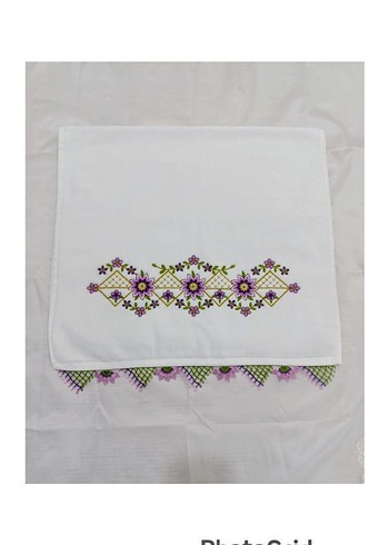 Nakışlı Beyaz Havlular Seti - Görsel 6