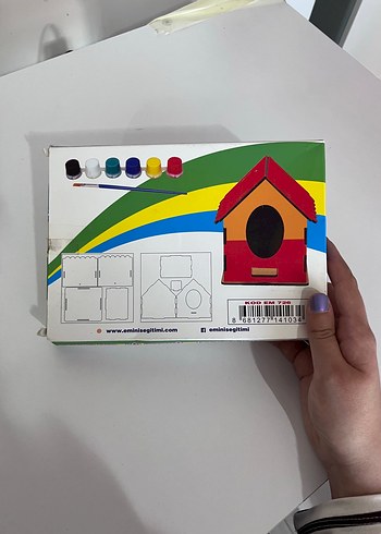 Diğer Ahşap Kuş Evi Boyama Seti