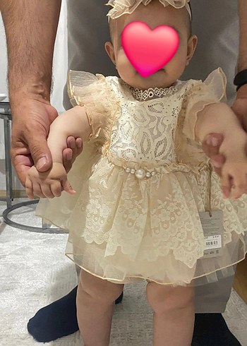 Kız Çocuk Beyaz Dantelli Bohem Elbise